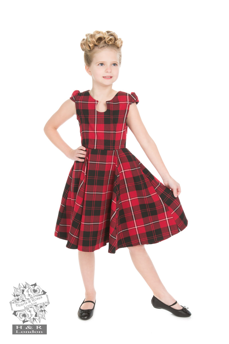 Red Tartan Tea Dress